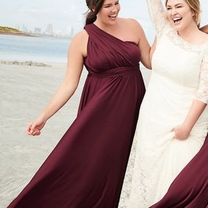 Torrid Burgundy convertible dress